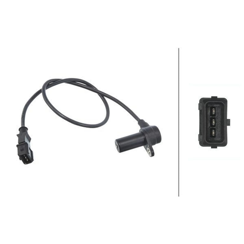 Hella Crankshaft Position Sensor fits Opel Astra G 1998-2005 1.4 1.6