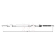Apec Handbrake Cable Left Rear fits Citroën C15 Box Body 1984-2000 1.1 1.4 1.8