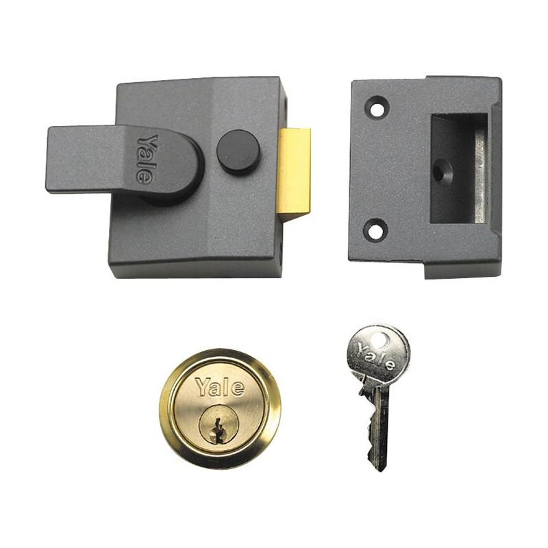 Yale Locks P85 Deadlocking Nightlatch 40mm Backset Chrome Finish Visi Yale Locks - Dynamic Drive