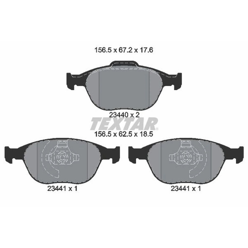 Textar Front Brake Pad Set 2344004