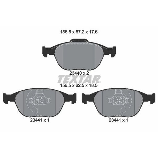 Textar Front Brake Pad Set 2344004