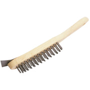 Draper Wire Scratch Brush 290mm with Wooden Handle