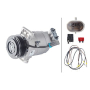 Hella Air Conditioning Compressor fits Opel Astra H 2004-2012 1.4 1.8 1.9 2.0