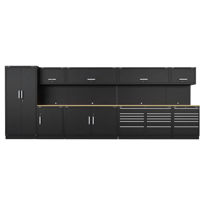 Sealey Premier Premier Storage System with Oak Worktop 5.6m APMSOAK Sealey Premier - Dynamic Drive