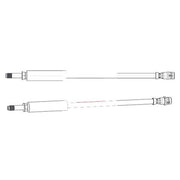 Apec Brake Hydraulic Hose Line Rear fits Mercedes-Benz Slc 2016-2017