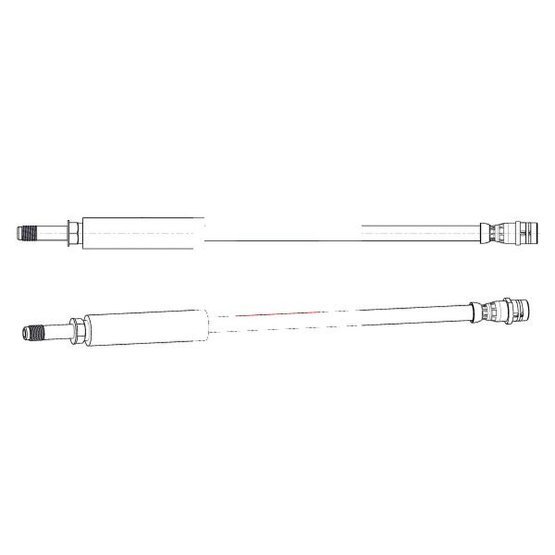 Apec Brake Hydraulic Hose Line Rear fits Mercedes-Benz Slc 2016-2017