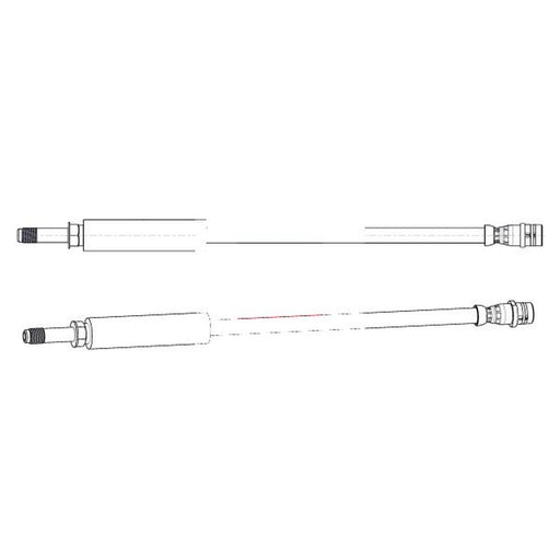 Apec Brake Hydraulic Hose Line Rear fits Mercedes-Benz Slc 2016-2017