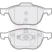Fahren Front Vented & Rear Vented Brake Discs & Pads fits Mazda 3 2008-2014 1.6