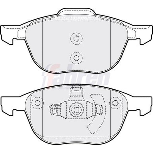 Fahren Front Vented & Rear Vented Brake Discs & Pads fits Mazda 3 2008-2014 1.6
