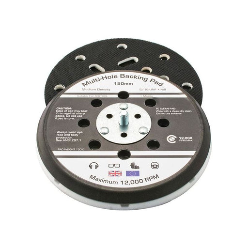 Flexipads World Class Dual Action Sander Pad 150mm GRIP® Multi 5/16 UNF +M8 Flexipads World Class - Dynamic Drive