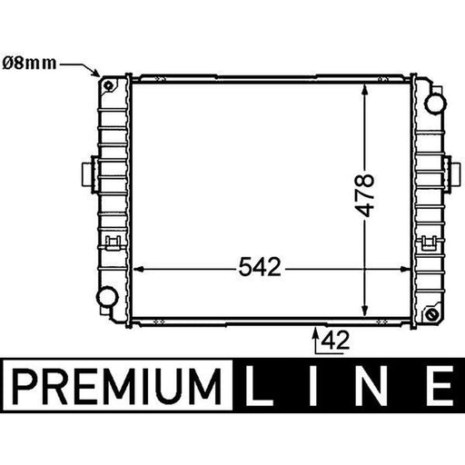 Mahle Engine Radiator fits Iveco Eurocargo I-Iii 1991-2015