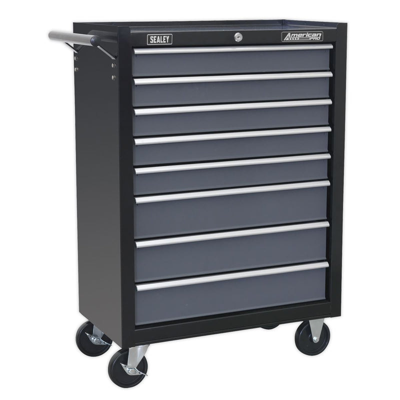 Sealey Rollcab 8 Drawer with Ball-Bearing Slides - Black/Grey Sealey  - Dynamic Drive