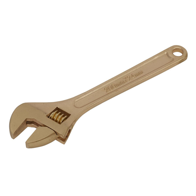 Sealey Adjustable Wrench 200mm Non-Sparking NS066 Sealey - Dynamic Drive