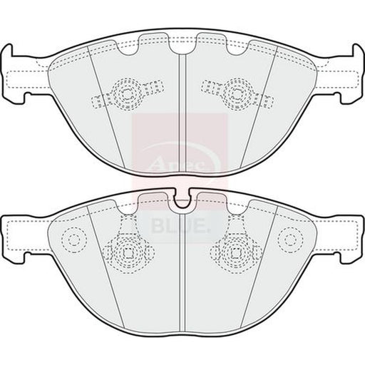 Apec Front Brake Pad Set fits BMW 5 2004-2010