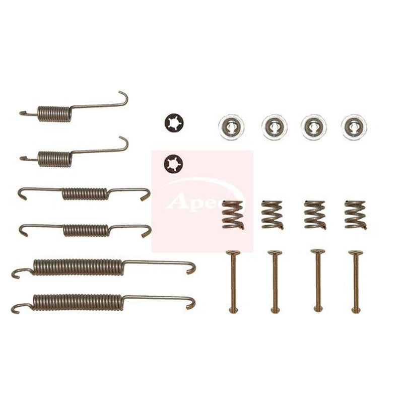 Apec Brake Shoe Accessory Kit Rear fits Citroën Saxo 1996-2004 1.1 1.4 1.5 1.6