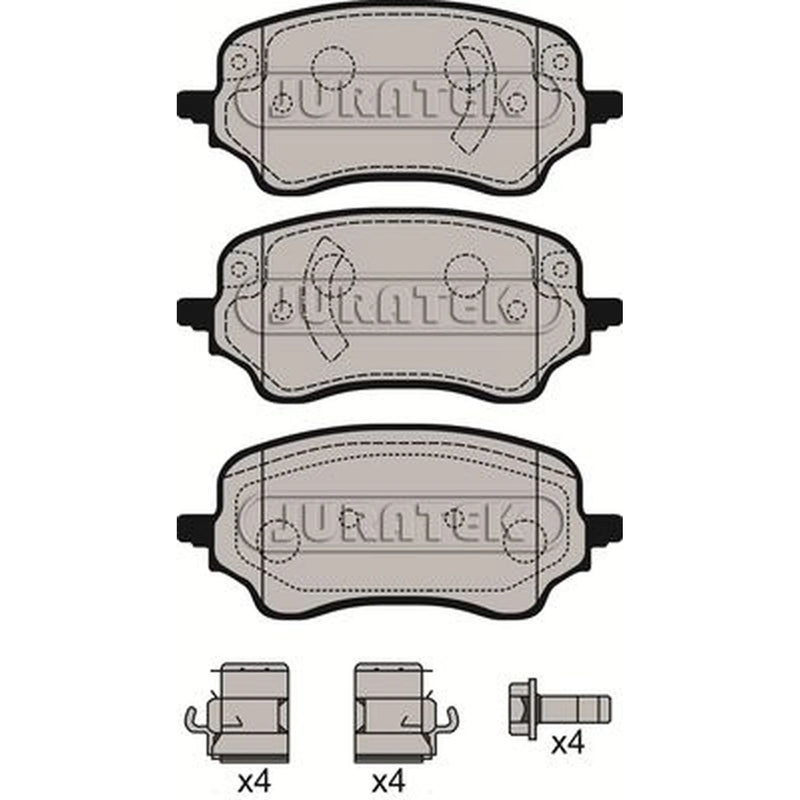 Juratek Front Brake Pad Set fits Ford Puma 2019-2020 1.0 1.5