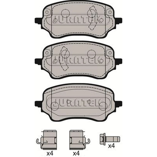 Juratek Front Brake Pad Set fits Ford Puma 2019-2020 1.0 1.5