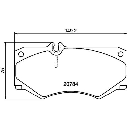 Mintex Front Brake Pad Set fits Mercedes-Benz G-Class 1979-2023