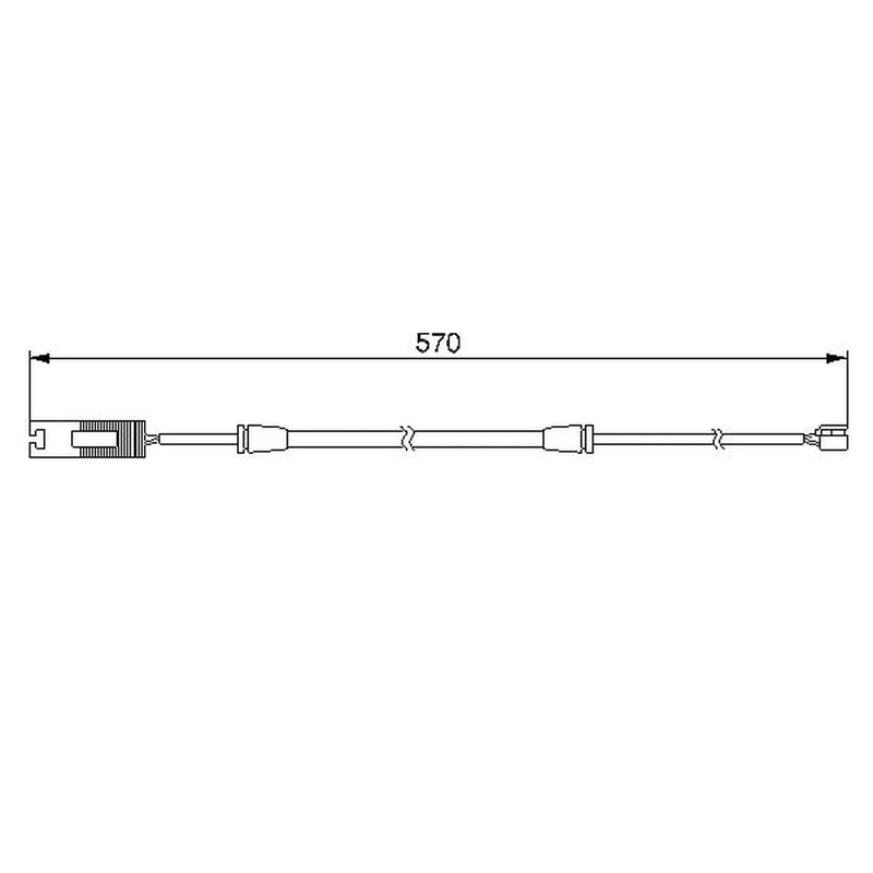 Bosch Brake Pad Wear Sensor Front fits BMW 7 1994-2001