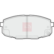 Apec Front Brake Pad Set fits Kia Carens I 2000-2007 1.6 1.8 2.0