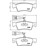 DON Front & Rear Pads fits VW Touareg 2002-2018 2.5 3.0 3.2 3.6 4.2 5.0