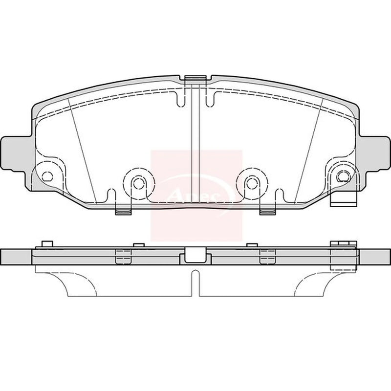 Apec Rear Brake Pad Set PAD2451