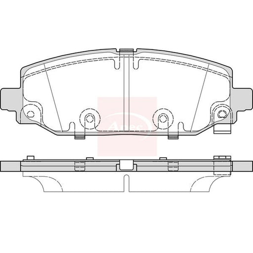 Apec Rear Brake Pad Set PAD2451