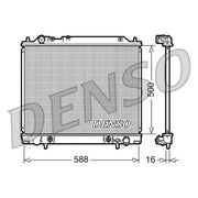 Denso Engine Radiator fits Mitsubishi Delica / Space Gear 1995-2002 2.0
