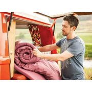 Luxury Grey Stripe Compact Duvalay 4.5 Tog Sleeping Bag Duvet & Topper GREY Duvalay - Dynamic Drive