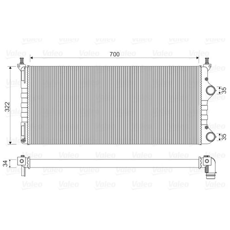 Valeo Engine Radiator 734692