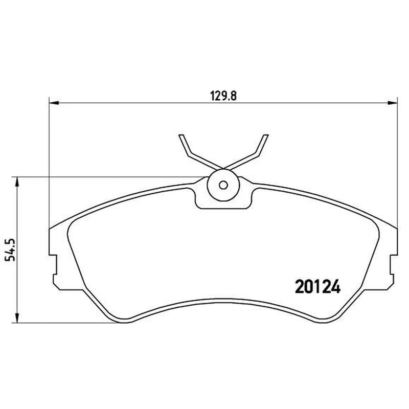 Brembo 4 x Front Brake Pad Set fits VW California T4 Camper 1994-2002 1.9