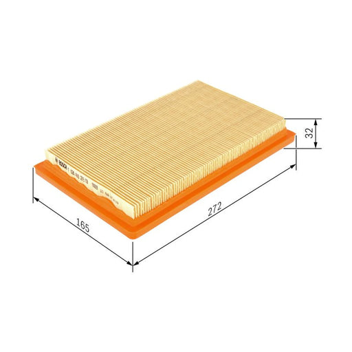 Bosch Engine Air Filter fits Hyundai Amica / Atoz 2003-2010 1.1