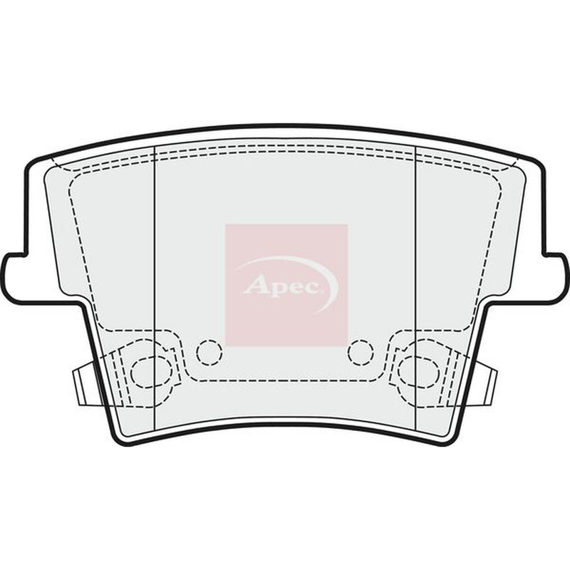 Apec Rear Brake Vented Discs & Pads fits Chrysler 300C 2004-2023 3.0 3.5 5.7 6.1