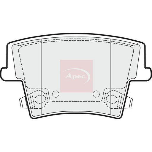 Apec Rear Brake Vented Discs & Pads fits Chrysler 300C 2004-2023 3.0 3.5 5.7 6.1