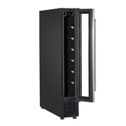 Baridi Extra-Slim 7 Bottle Wine Fridge & Cooler 15cm - Stainless Steel Baridi - Dynamic Drive