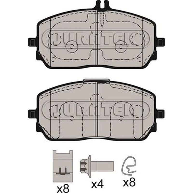 Juratek Front Brake Pad Set fits Mercedes-Benz A-Class 2018-2020