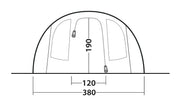 Outwell Carolina 6 Pole Tent Blue 6 Person Outwell - Dynamic Drive