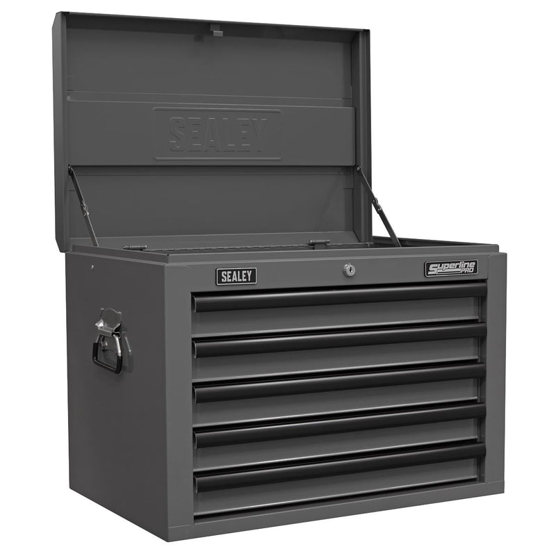 Superline PRO Topchest Mid-Box Tool Chest & Rollcab Combination 14 Drawer Grey Superline Pro - Dynamic Drive