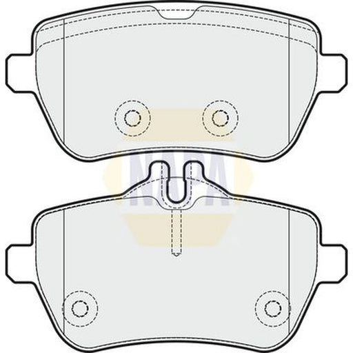 NAPA Rear Brake Pad Set NBP1661