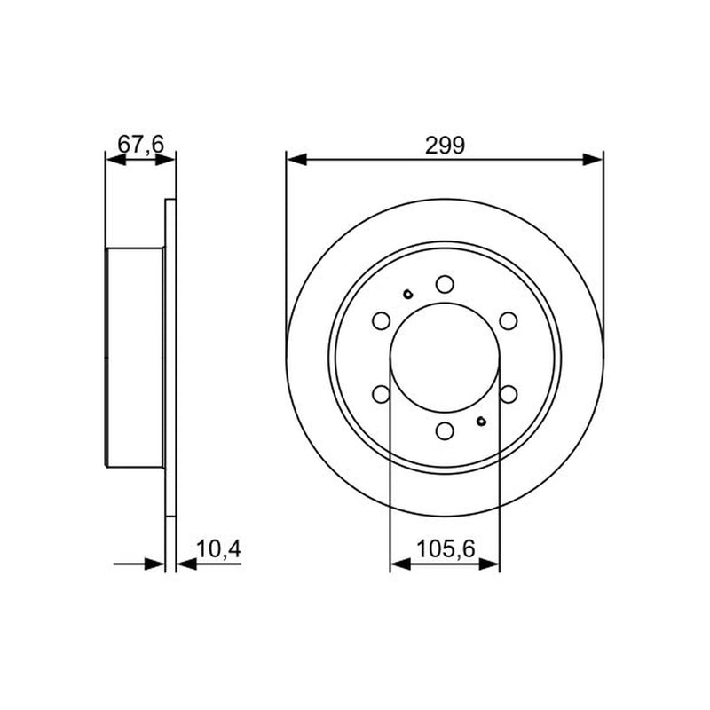 Bosch Front & Rear Brake Discs & Pads fits Ssangyong Korando 1996-2006