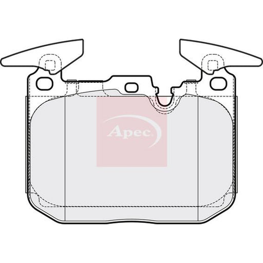 Apec Front Brake Pad Set fits BMW 1 Sports Hatch 2011-2019