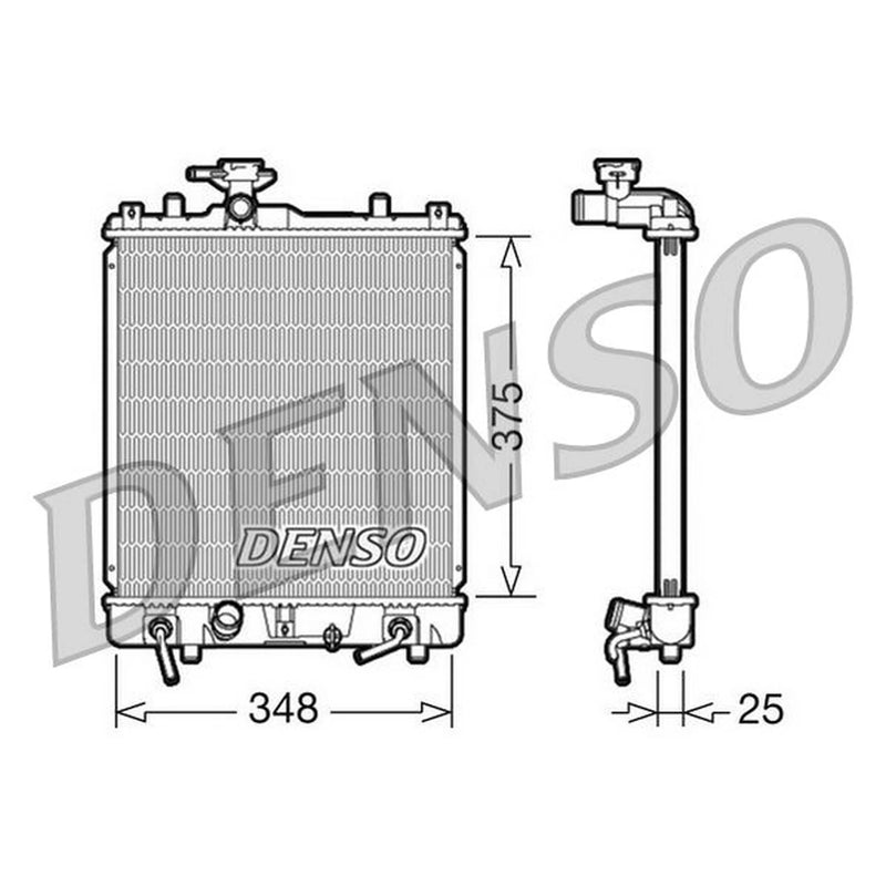 Denso Engine Radiator fits Suzuki Ignis I 2000-2005 1.3 1.5
