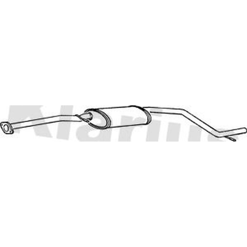 Klarius Box With Centre Pipe Centre fits Ford Mondeo 1993-2000 1.6 1.8