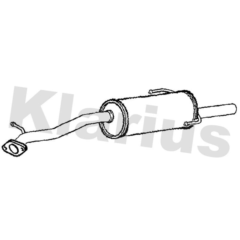 Klarius Box With Tail Pipe Rear fits Subaru Legacy 1998-2003 2.0