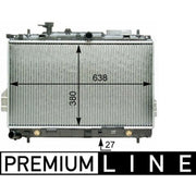 Mahle Engine Radiator fits Hyundai Matrix 2001-2010 1.5 1.6 1.8