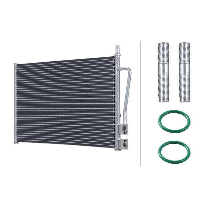 Hella Air Conditioning Condenser fits Ford Fiesta V 2001-2010 1.25 1.3 1.4 1.6