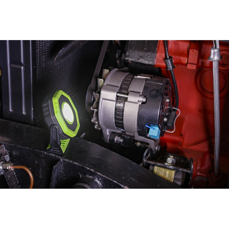 Sealey Rechargeable Pocket Floodlight with Magnet 360 7W COB LED Green Sealey - Dynamic Drive