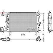 Denso Engine Radiator DRM20005