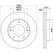 Mintex Front Brake Discs & Pads fits Kia Sorento I 2002-2011 2.4 2.5 3.3 3.5