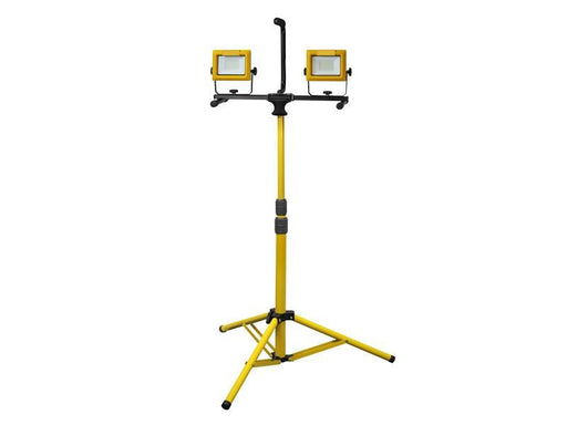 Faithfull Power Plus LED Twin Tripod Site Light 70W 110V Faithfull Power Plus - Dynamic Drive